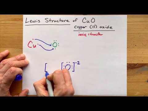 Lewis Structure of CuO, copper (II) oxide