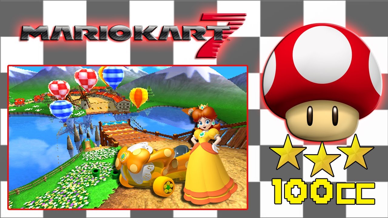 Mario Kart 7 (Mushroom Cup 100cc 3 Star Rank) YouTube