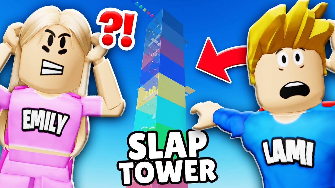 LAMI & EMILY rasten aus wegen SCHWERSTEN SLAP TOWER! (Roblox)