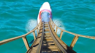 this SHARK roller coaster will give you nightmares..