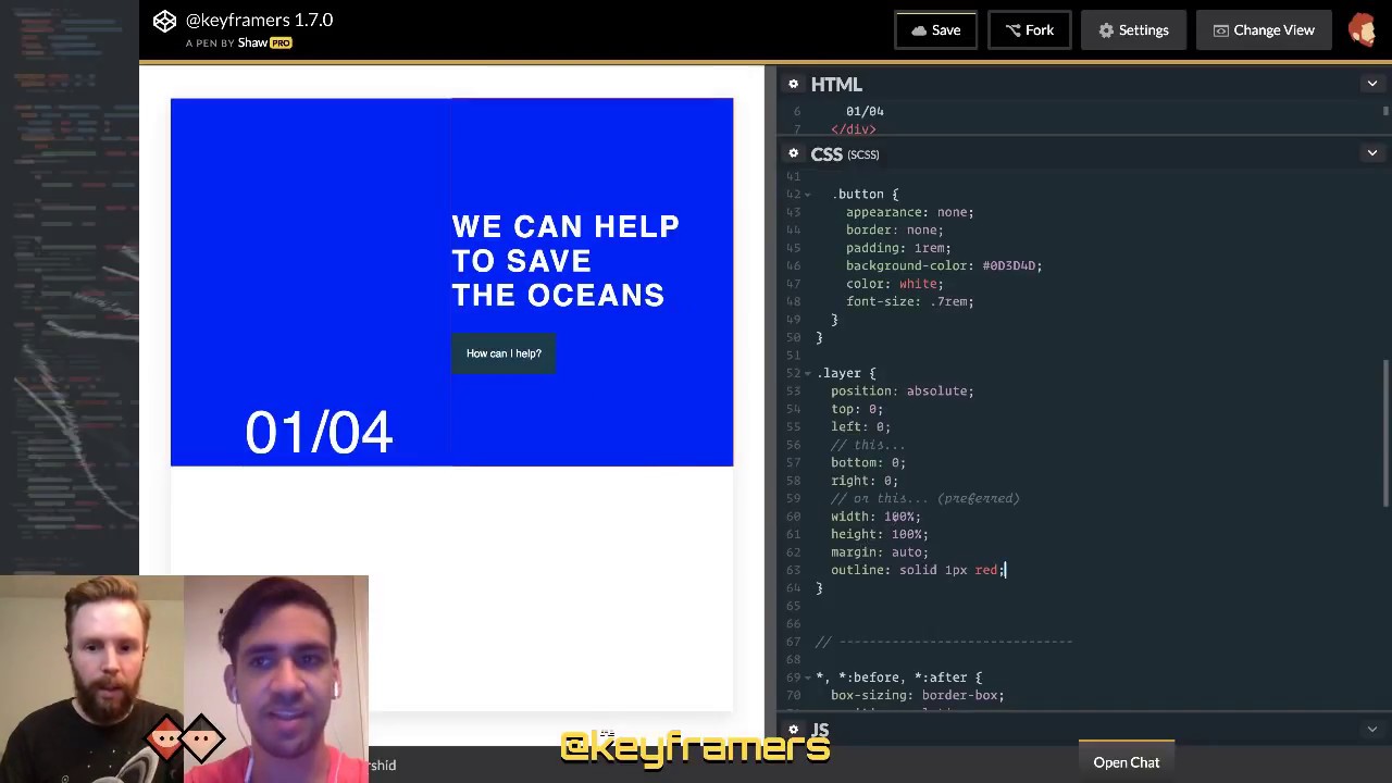 Oceanic Overlays 🌊| CSS-only carousel | @keyframers 1.7.0 | Collaborative coding live stream