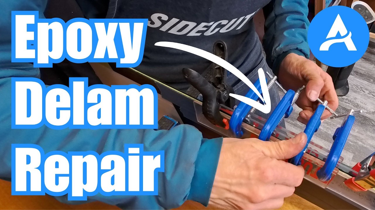 D.I.Y. Snowboard Repair | Delamination And Broken Edge - YouTube