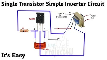 Single Transistor Easy Inverter Circuit For Beginners | utsource