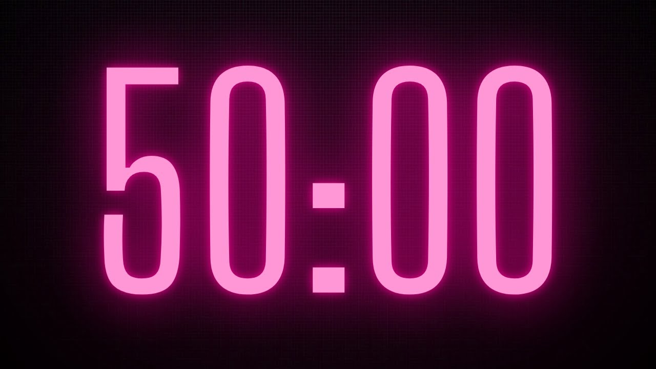 50 min, 50 minutes timer, 50 min timer, 50 minute alarm, 50 minute countdow...