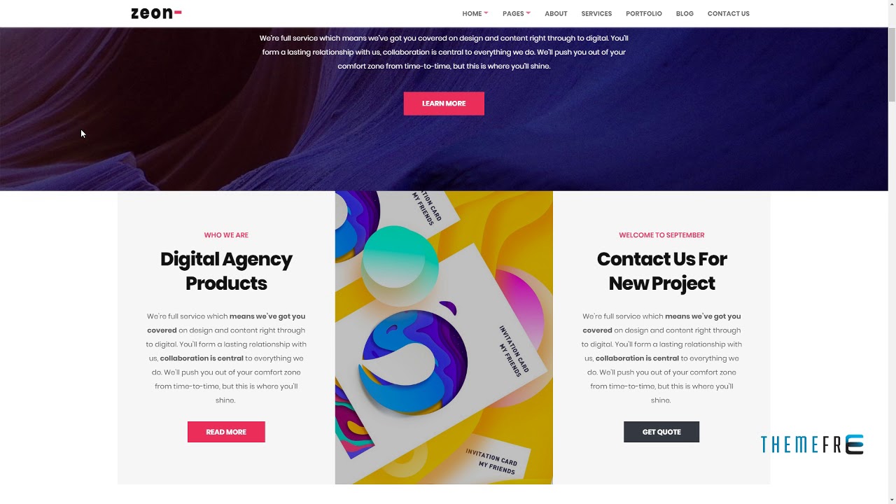 Zeon - Creative Multi-Purpose WordPress theme Augustine Crawford - YouTube
