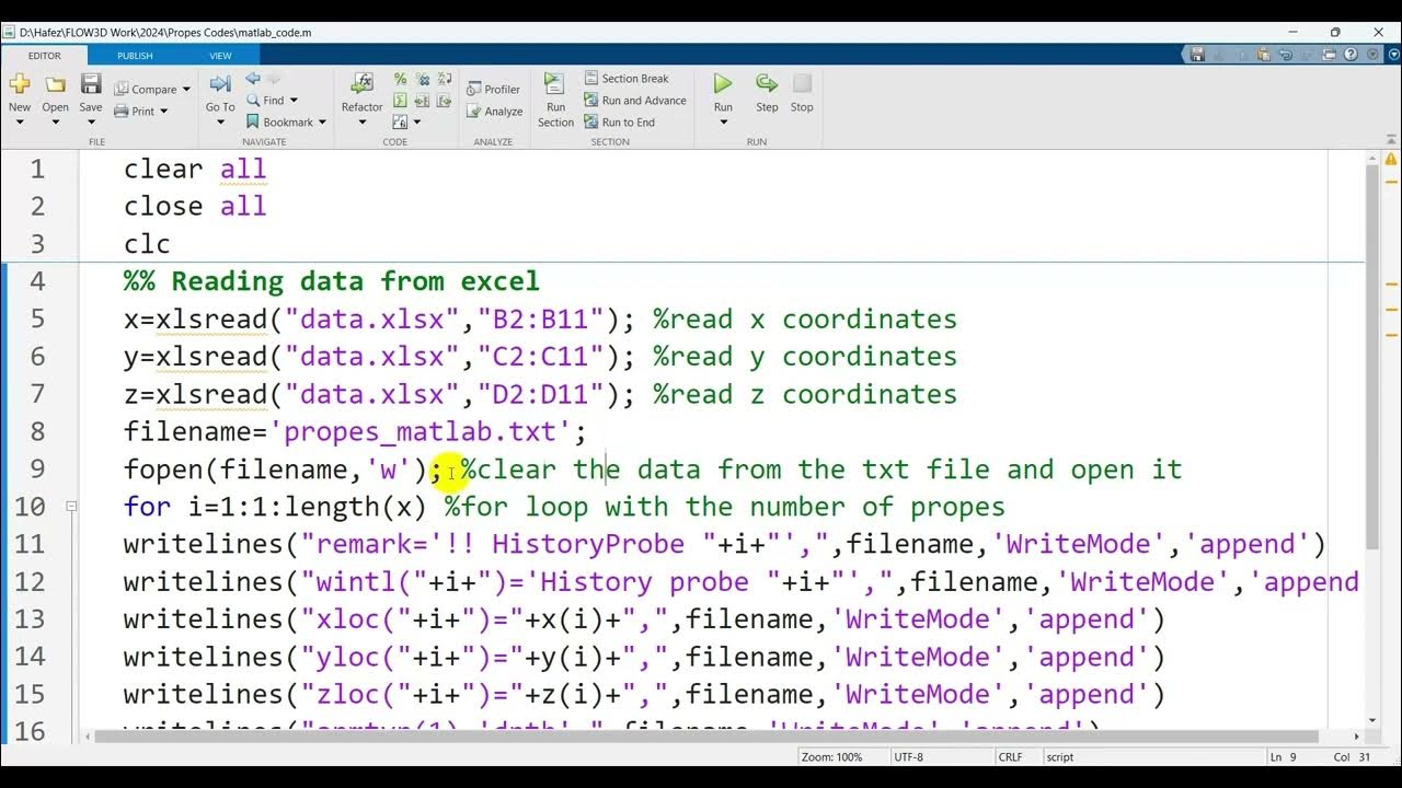 How to read sensor locations data from Excel (xlsx) files and write it ...