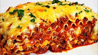 Homemade Lasagna Recipe -- How to make the best Italian Lasagna
