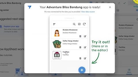Tutorial Pembuatan Aplikasi Database Menggunakan Appsheet