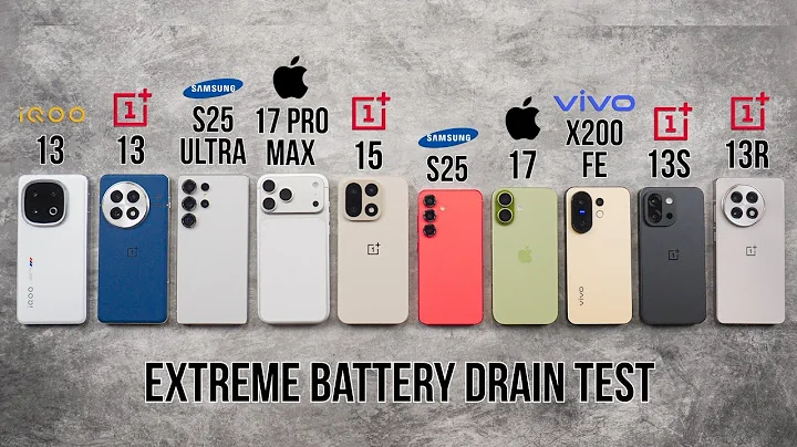 OnePlus 15 / iPhone 17 Pro Max / 17 / S25 Ultra / S25 / iQOO 13 / 13 / 13R / 13S Battery Drain Test