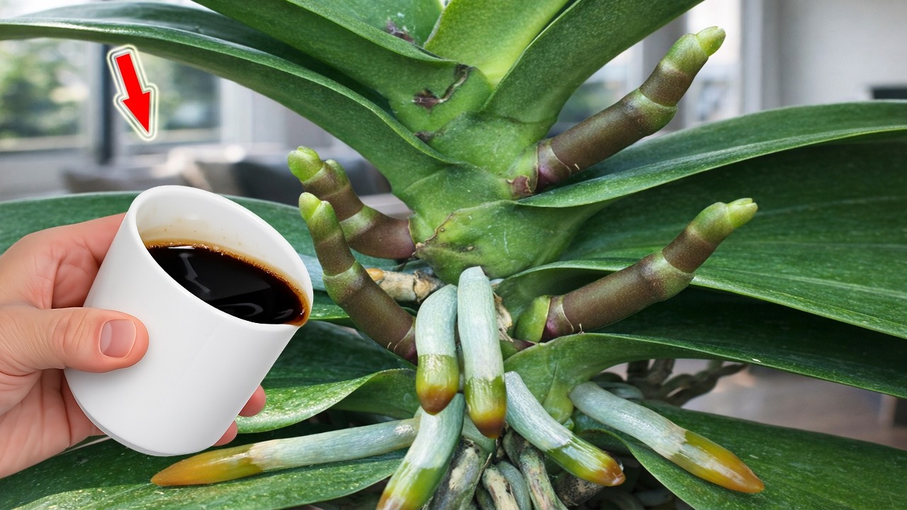 Достаточно полить всего один раз! Каждая ветка орхидеи расцветает сотнями цветов, корни здоровые!