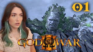 My First Time Playing God of War 3 Remastered- Gaia? Gaia.. GAIAAA WTH!!!!!!!!- Let's Play Part 1