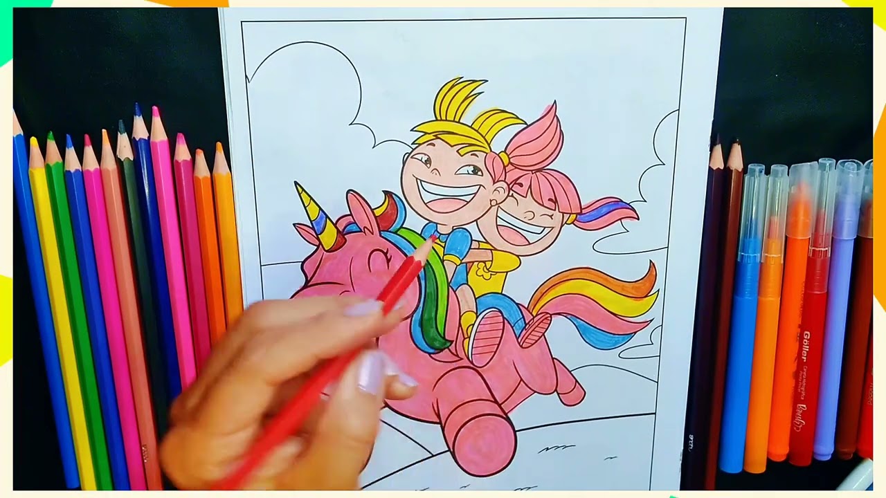 PINTANDO AS MENINAS NO CAVALO 