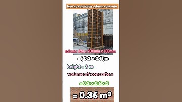 How to calculate column concrete | construction site #