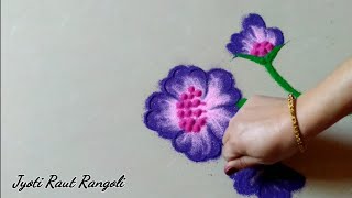 Creative and unique rangoli design by Jyoti Raut rangoli