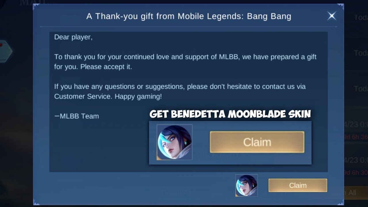 HOW TO GET PERMANENT BENEDETTA MOONBLADE SKIN | MOONBLADE SUMMON PATTERNS | MOBILE LEGENDS