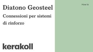 How To Diatono Geosteel - Connessioni Per Sistemi Di Rinforzo