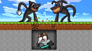 ... today in minecraft cody is a speedrunner trying to beat while
cartoon cat and dog hunts him...