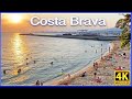 4k WALK Roses Spain BEACH slow TV walking tour 4k VIDEO