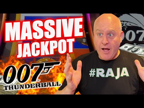 James Bond 007 Thunderball High Limit Slots ✦ Massive Chip Jackpot in Vegas!