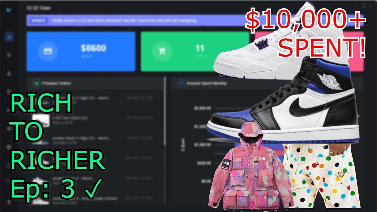 $4,000 PROFIT! Rich To Richer Ep 3 (Royal Toe, Jordan Metallic, Levi's ...