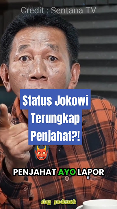 Status Jokowi Terungkap Penjahat?! #podcast #jokowi