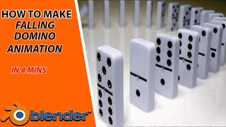 Blender Domino Animation    How to Tutorial screenshot 4