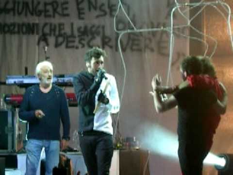 Marco Mengoni con Tullio De Piscopo e Patrizio Rispo