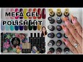 Mefa 203 gel nail polish kit from amazon  making fall nail art design for autumn season