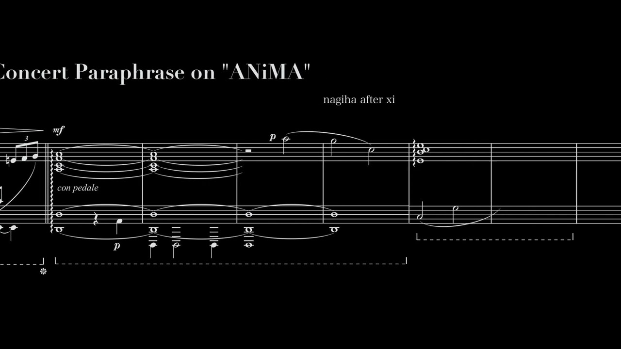 Very Unfinished Sample - Ver.1  (Sheet Music Animation)