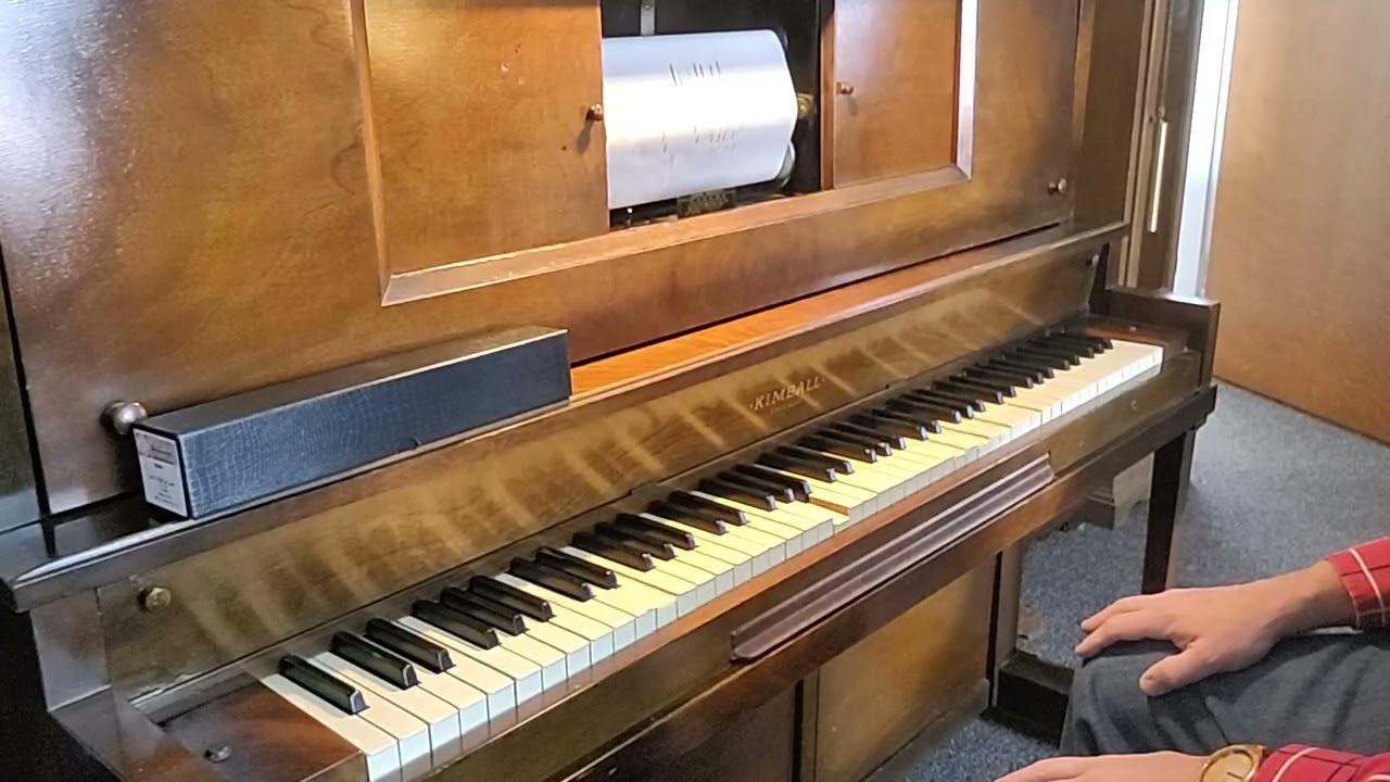 1929 W. W. Kimball player piano plays Imperial 08468, 