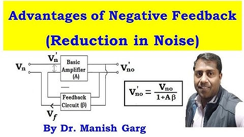 Reduction in Noise | Feedback Amplifiers | Negative Feedback |B.Sc. 3| Electronics | GATE | UGC-CSIR