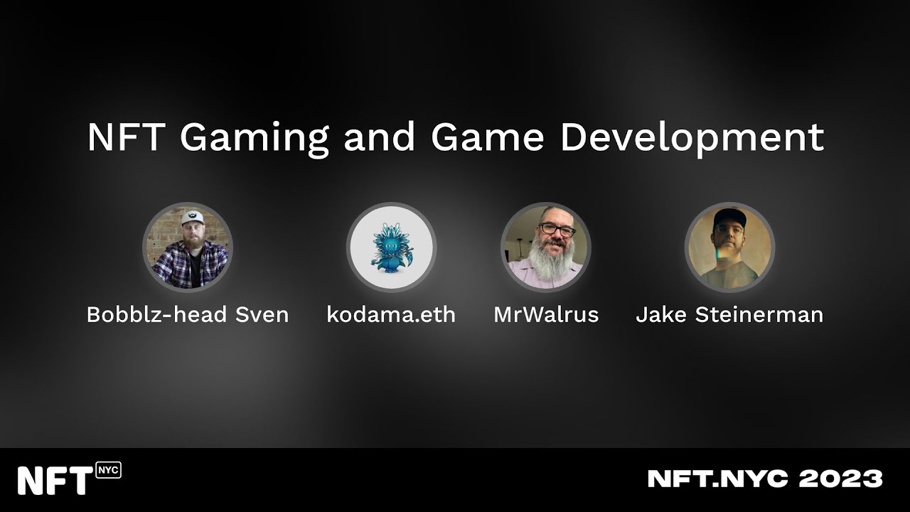 NFT Gaming and Game Development - Panel at NFT.NYC 2023