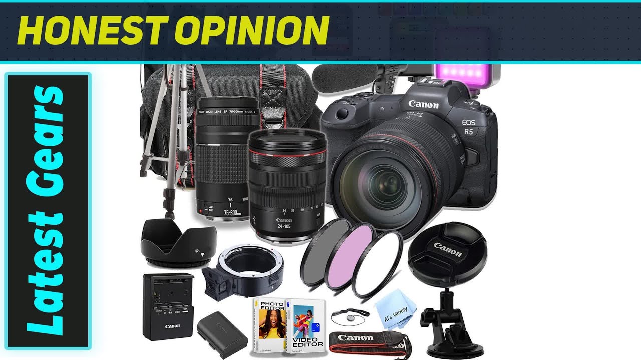 Ultimate Content Creator Kit? Canon EOS R5 Renewed Bundle Test - YouTube