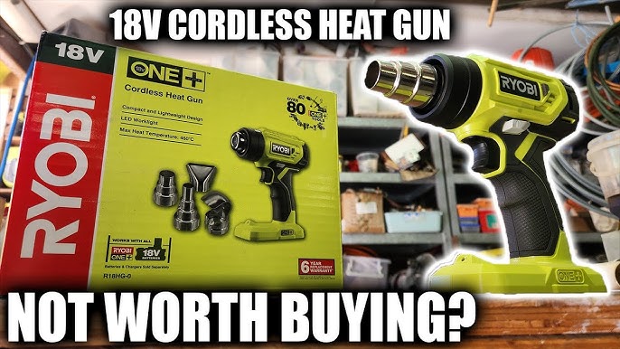 Ryobi 18-Volt ONE+ Lithium-Ion Cordless Heat Gun (Tool Only) P3150  (Renewed) 