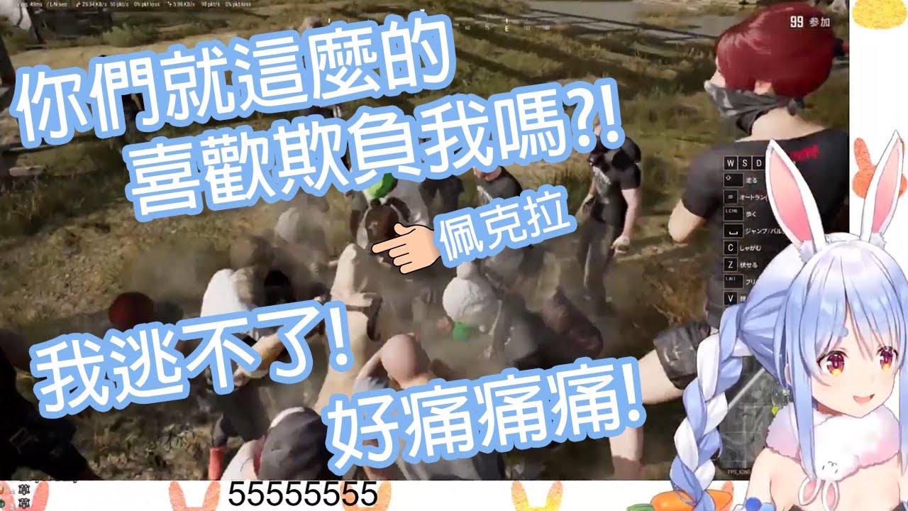 【Hololive中文】PUBG只不過是大型的虐兔場而已...