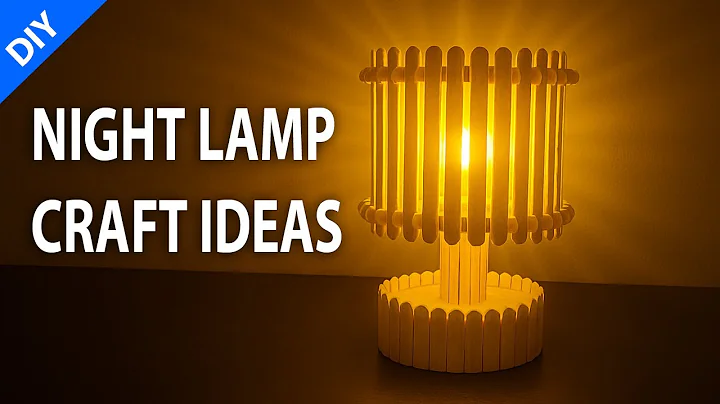 Creative Ice Cream Stick Lamp | Best DIY Home Decor Craft Idea