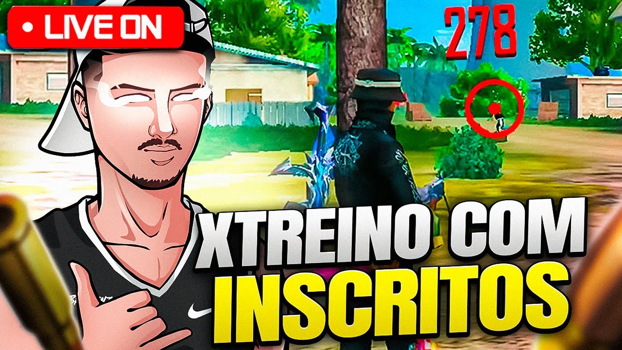 AO VIVO FREE FIRE🔥XTREINO 4X4 E 6X6 COM INSCRITOS! SALA PERSONALIZADA🔥RUMO AOS 50K - BRENNIN7🔥