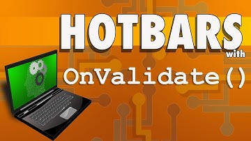 Easy Unity HotBars w/ OnValidate Unity