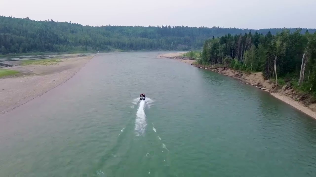 Camping Along a River in Canada