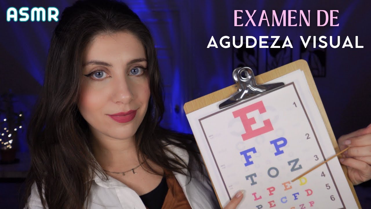 ASMR • Examen de AGUDEZA VISUAL Chequeo de la VISTA Roleplay