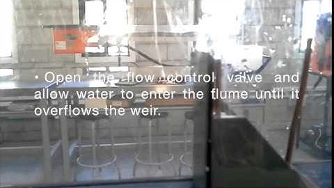 flow over a sharp crested weir