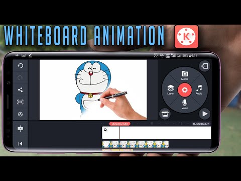 how to make WHITEBOARD ANIMATION in kinemaster || Whiteboard Animation ...