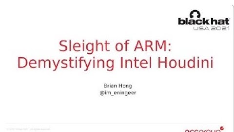 Sleight of ARM: Demystifying Intel Houdini