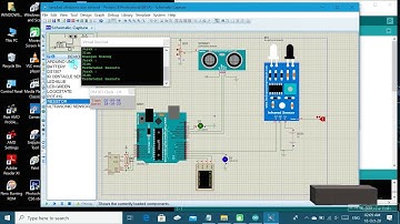 Simulasi Arduino Proteus Sensor Ultrasonic (HC-SR04) dan Sensor Infrared (IR Obstacle)