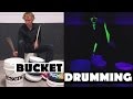 GLOWING DRUMSTICKS - Bucket Drumming