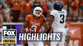 Texas vs. TCU | FOX COLLEGE FOOTBALL HIGHLIGHTS