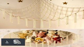 Stuffed Animal Storage Hammock or Net Corner Large Toy Hammock Net