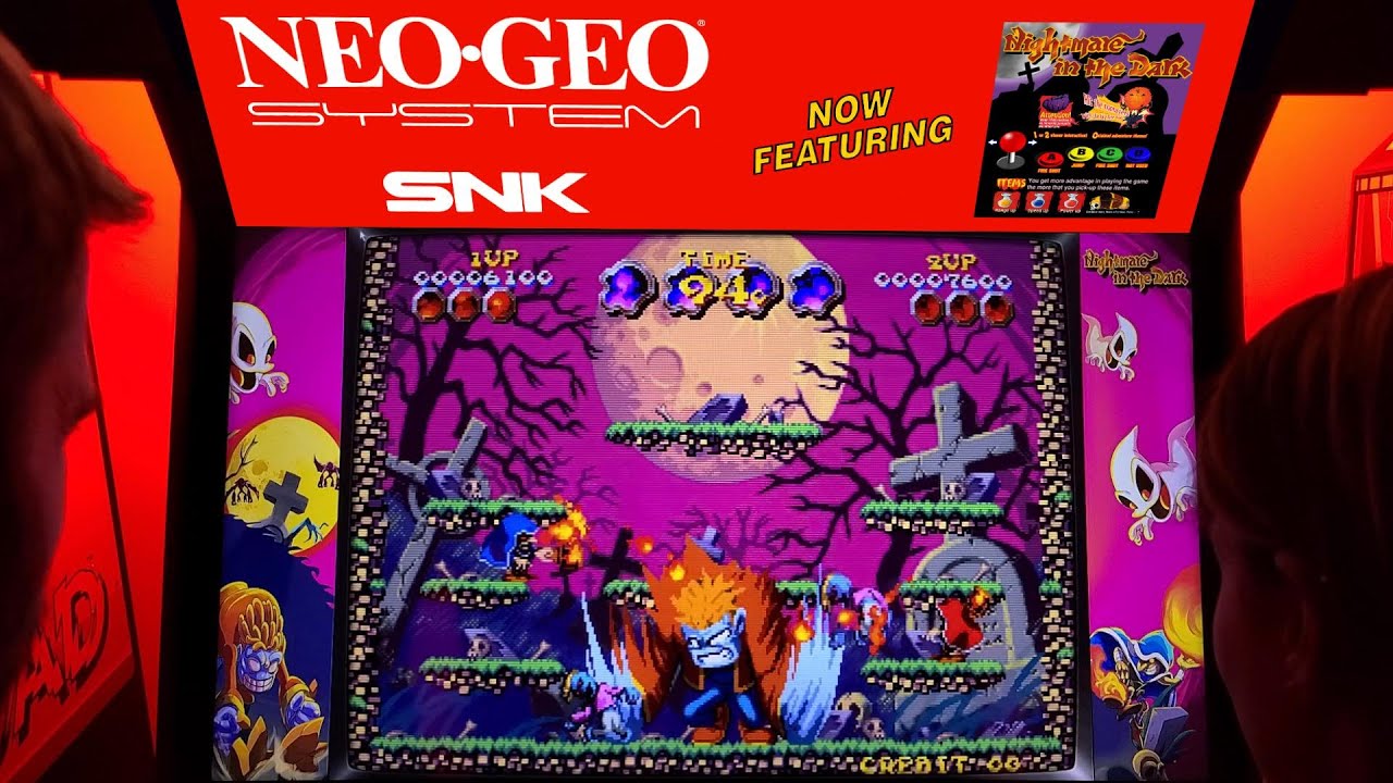 Nightmare in the Dark Arcade Cabinet 2-Player MAME Playthrough w 