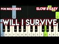 INTROVOYS - WILL I SURVIVE | SLOW &amp; EASY PIABO TUTORIAL