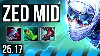 ZED vs YASUO (MID) | KR Diamond | 25.17
